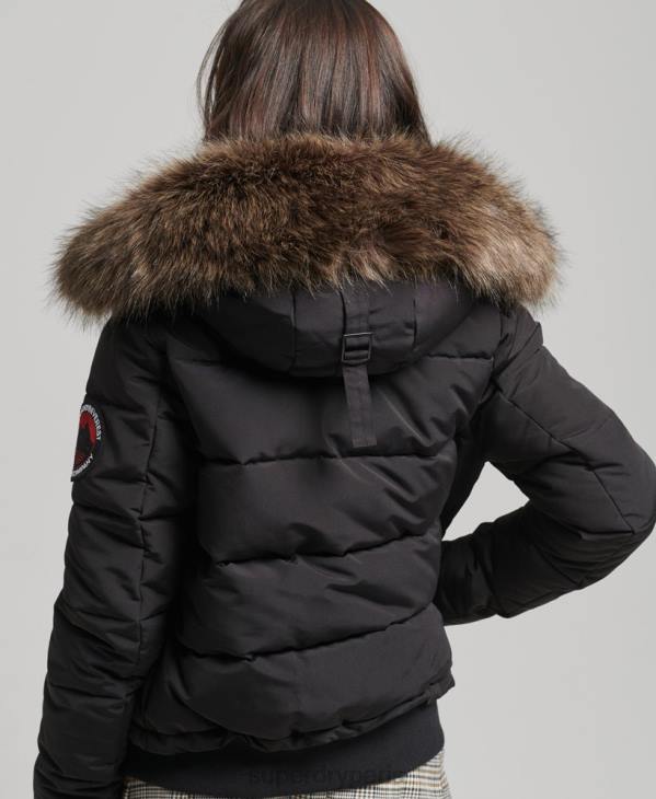 Superdry femmes veste bomber everest D64Z3779 vêtements noir