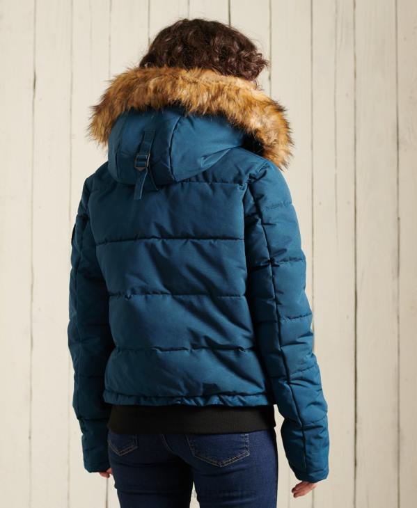 Superdry femmes veste bomber everest D64Z5735 vêtements bleu clair