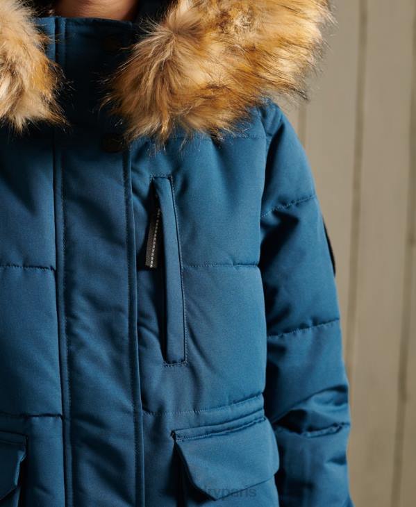 Superdry femmes veste bomber everest D64Z5735 vêtements bleu clair
