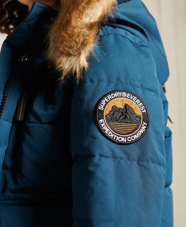 Superdry femmes veste bomber everest D64Z5735 vêtements bleu clair