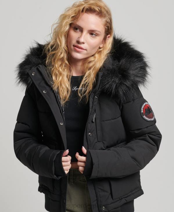 Superdry femmes veste bomber everest D64Z5736 vêtements noir