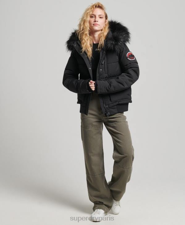 Superdry femmes veste bomber everest D64Z5736 vêtements noir