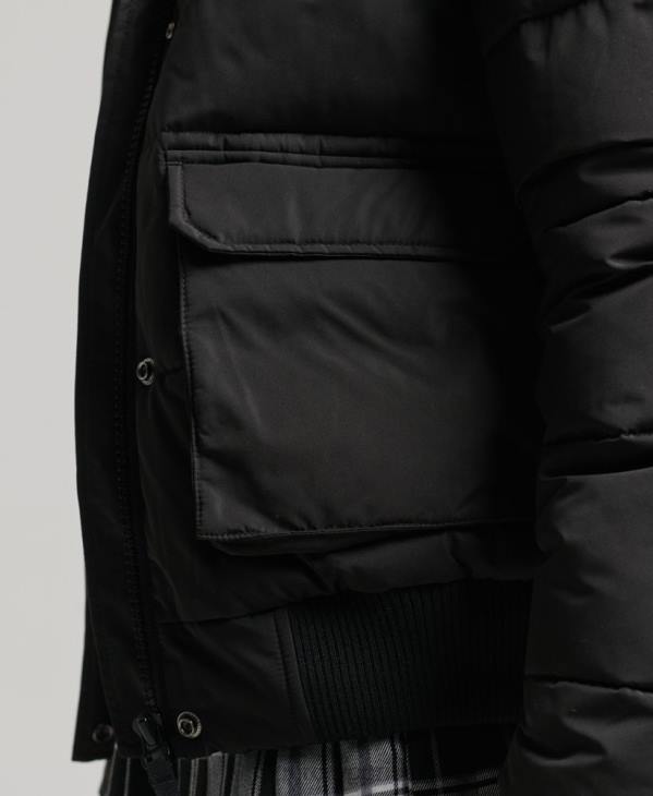 Superdry femmes veste bomber everest ella D64Z5465 vêtements noir