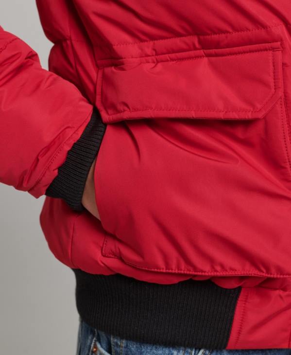 Superdry femmes veste bomber everest ella D64Z5517 vêtements rouge