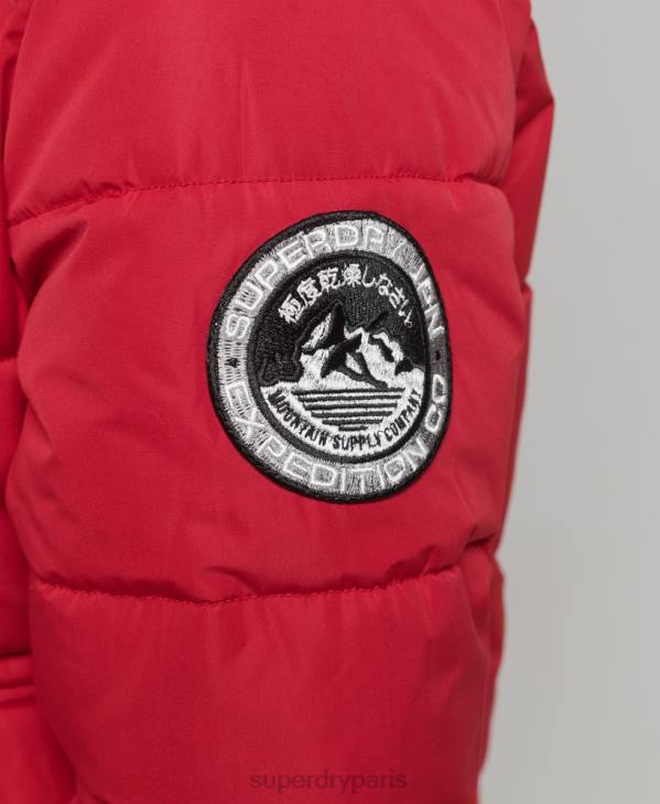 Superdry femmes veste bomber everest ella D64Z5517 vêtements rouge