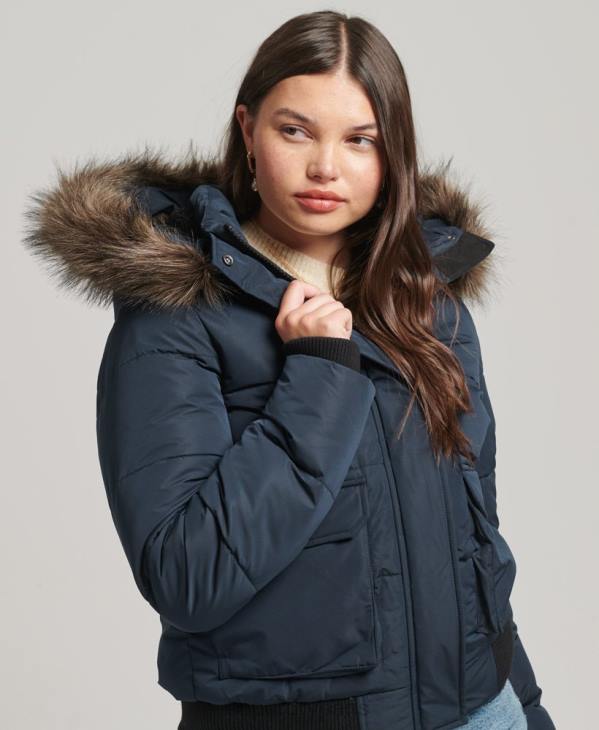 Superdry femmes veste bomber everest ella D64Z5628 vêtements marine