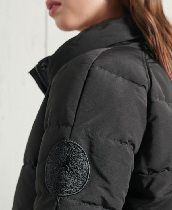 Superdry femmes veste bomber everest sans capuche D64Z5718 vêtements noir
