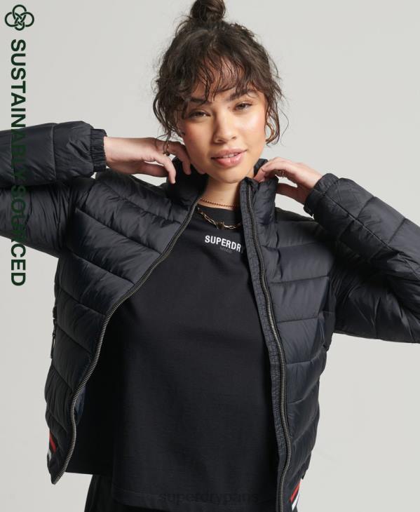 Superdry femmes veste bomber fuji D64Z5675 vêtements noir