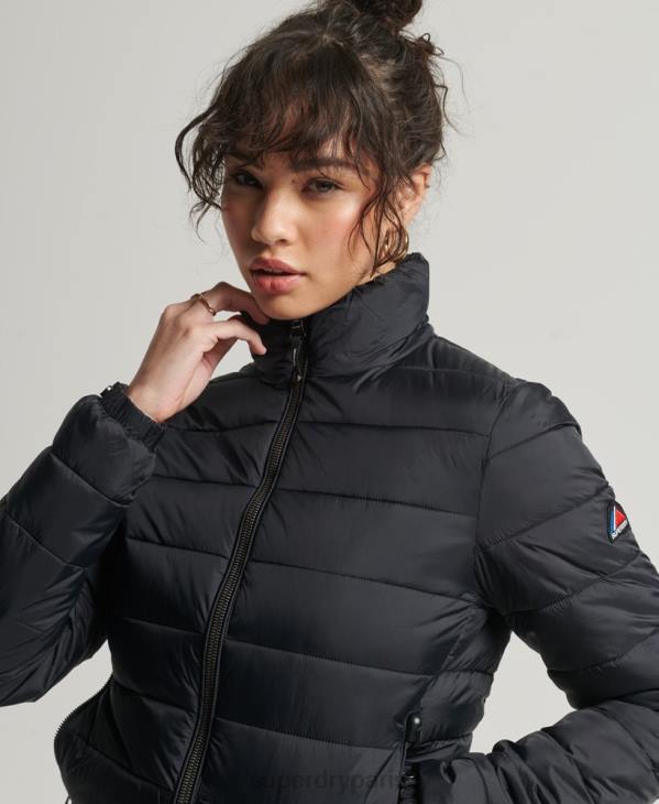 Superdry femmes veste bomber fuji D64Z5675 vêtements noir