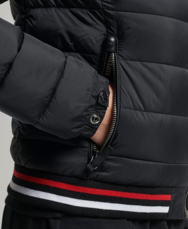 Superdry femmes veste bomber fuji D64Z5675 vêtements noir