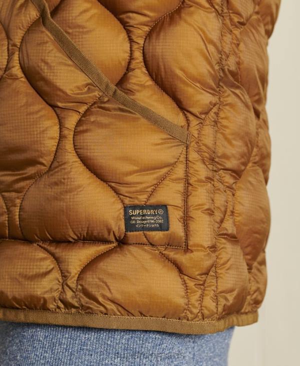 Superdry femmes veste bomber oversize D64Z5562 vêtements bronzer