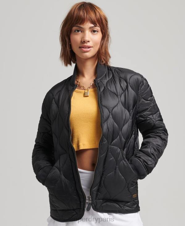 Superdry femmes veste bomber oversize D64Z5724 vêtements gris foncé