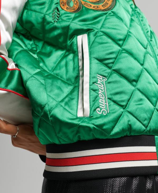 Superdry femmes veste bomber suika D64Z3543 vêtements vert