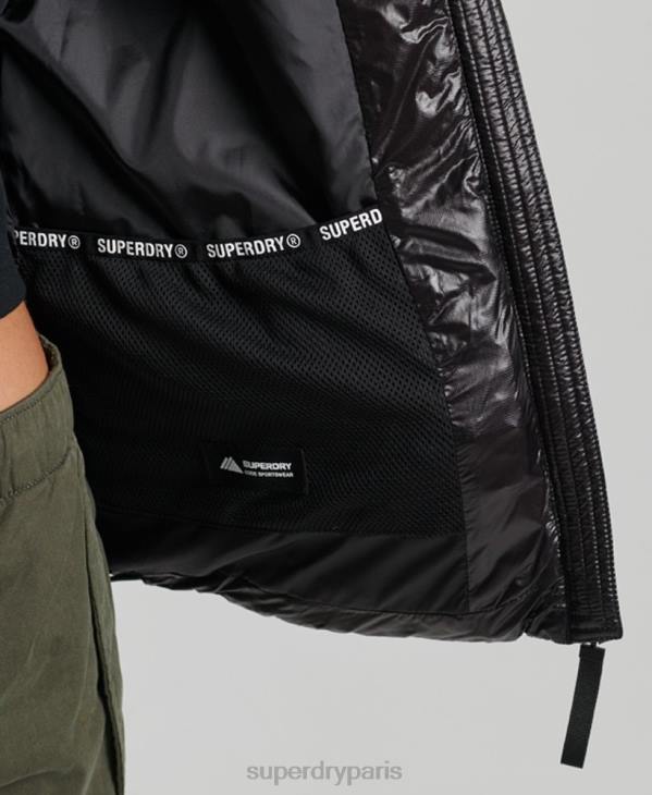 Superdry femmes veste à capuche montagne fuji D64Z5610 vêtements noir