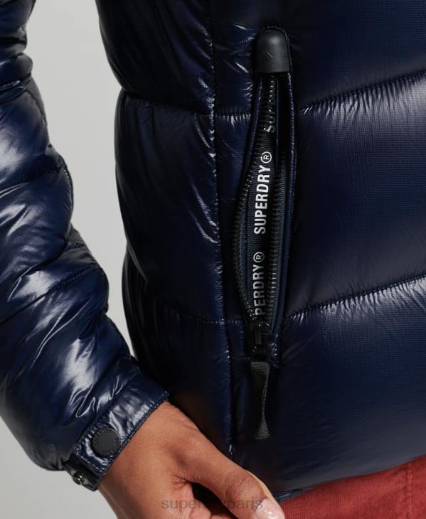 Superdry femmes veste à capuche montagne fuji D64Z5629 vêtements marine
