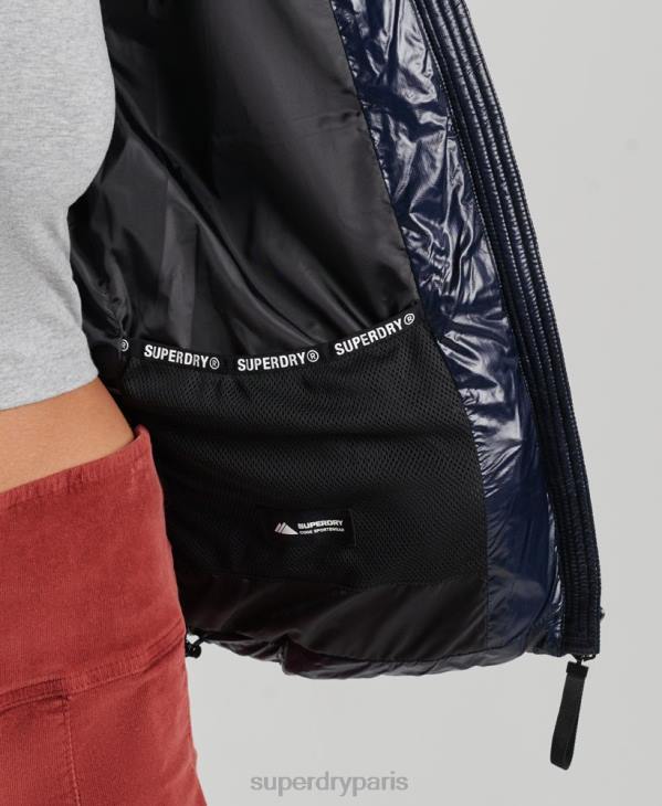 Superdry femmes veste à capuche montagne fuji D64Z5629 vêtements marine