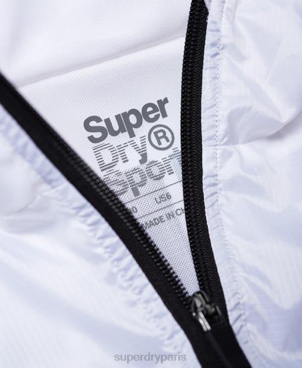 Superdry femmes veste chauve-souris active D64Z5721 vêtements blanc