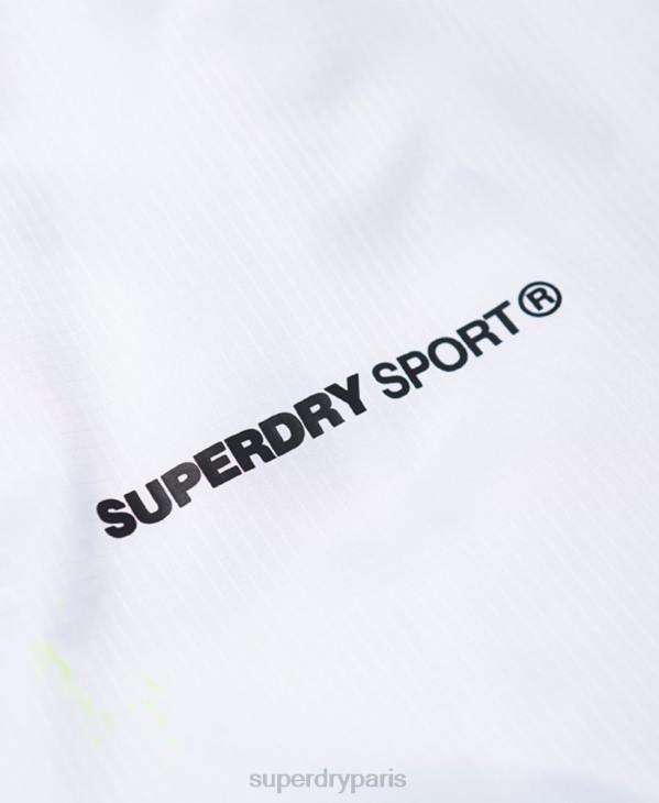 Superdry femmes veste chauve-souris active D64Z5721 vêtements blanc