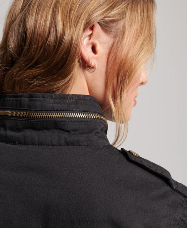 Superdry femmes veste classique rookie borg D64Z5679 vêtements noir