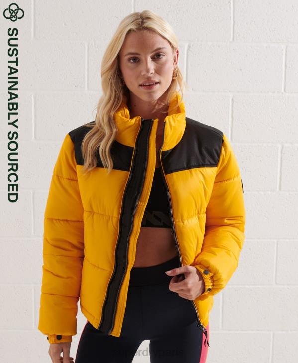 Superdry femmes veste codée D64Z5477 vêtements jaune