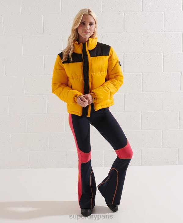 Superdry femmes veste codée D64Z5477 vêtements jaune