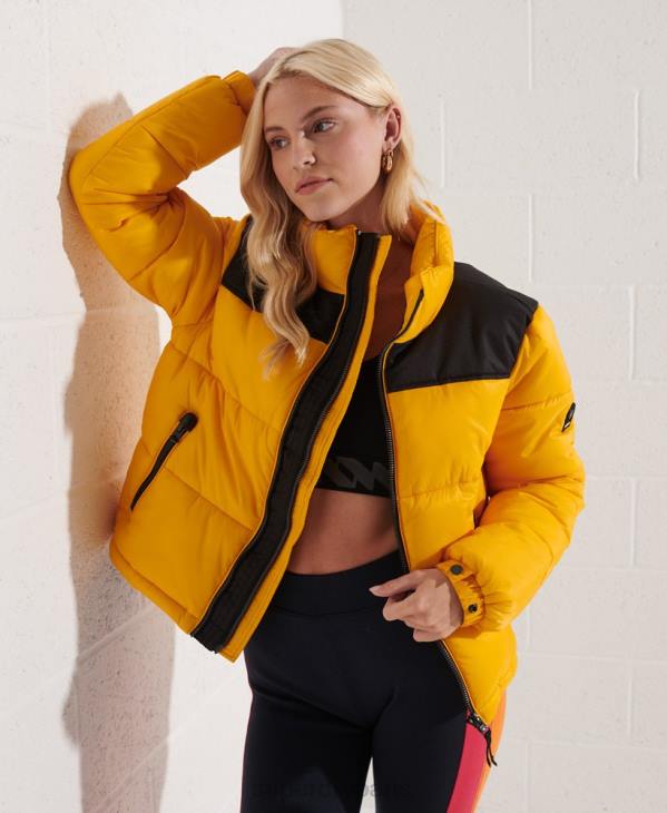 Superdry femmes veste codée D64Z5477 vêtements jaune
