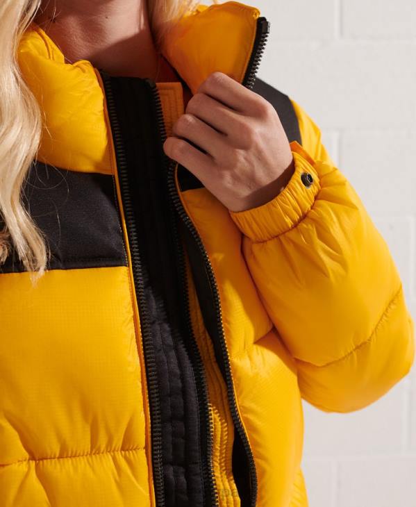 Superdry femmes veste codée D64Z5477 vêtements jaune