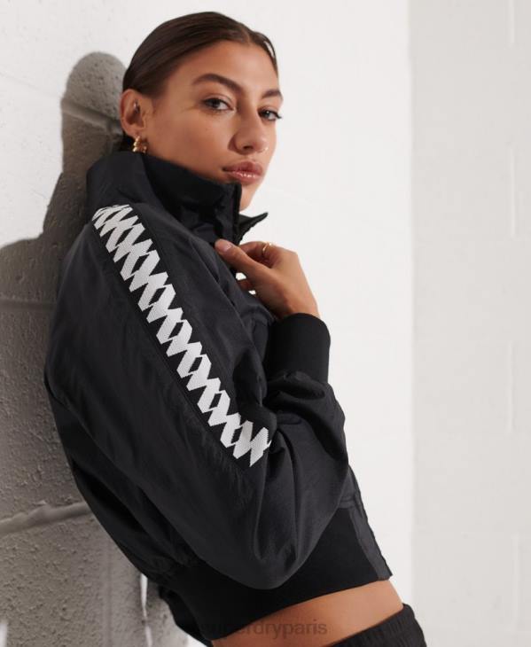 Superdry femmes veste code energy sd-windrunner D64Z5575 vêtements noir