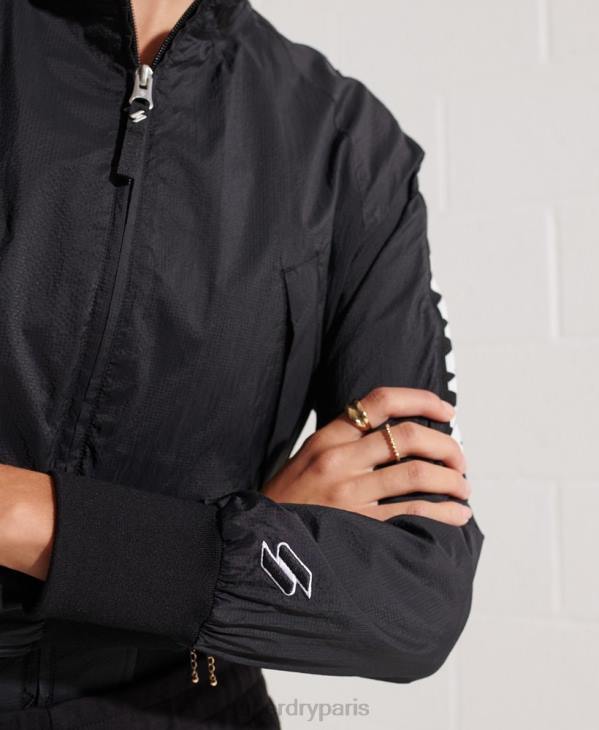 Superdry femmes veste code energy sd-windrunner D64Z5575 vêtements noir