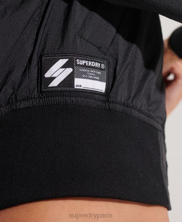 Superdry femmes veste code energy sd-windrunner D64Z5575 vêtements noir