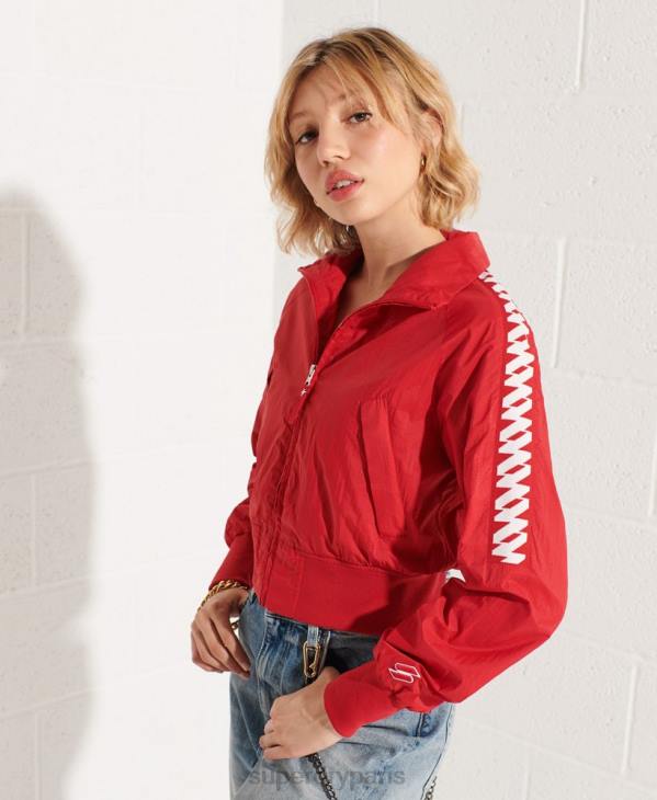 Superdry femmes veste code energy sd-windrunner D64Z5670 vêtements rouge