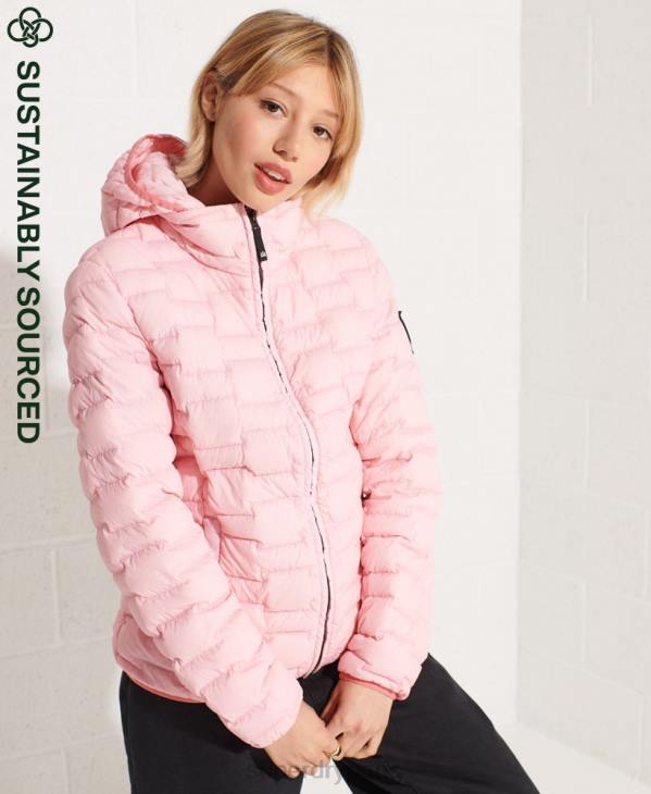 Superdry femmes veste coupe-vent sd en duvet d'expédition D64Z5694 vêtements rose