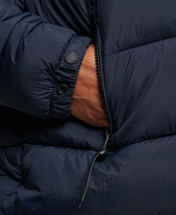 Superdry femmes veste courte à capuche D64Z3585 vêtements marine