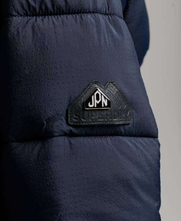 Superdry femmes veste courte à capuche D64Z3585 vêtements marine