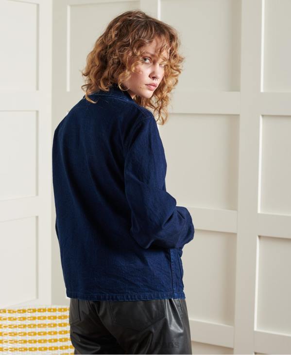 Superdry femmes veste d'artiste sec en édition limitée D64Z5563 vêtements marine