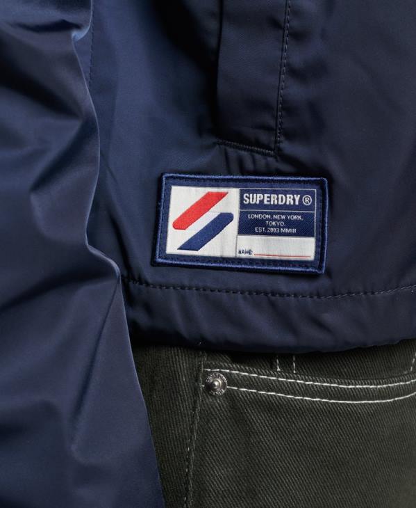 Superdry femmes veste d'entraîneur essentielle D64Z5425 vêtements marine
