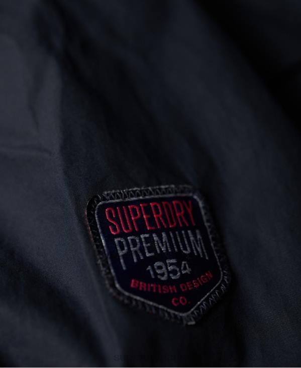 Superdry femmes veste d'essai à quatre poches D64Z3860 vêtements marine