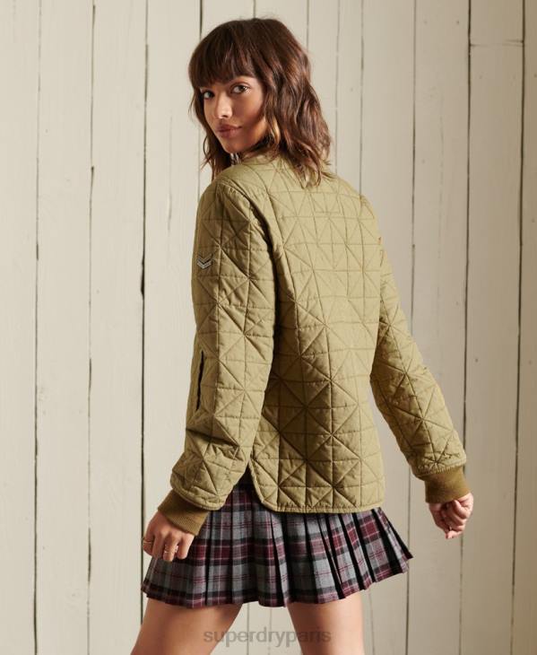 Superdry femmes veste de doublure D64Z5732 vêtements bronzer