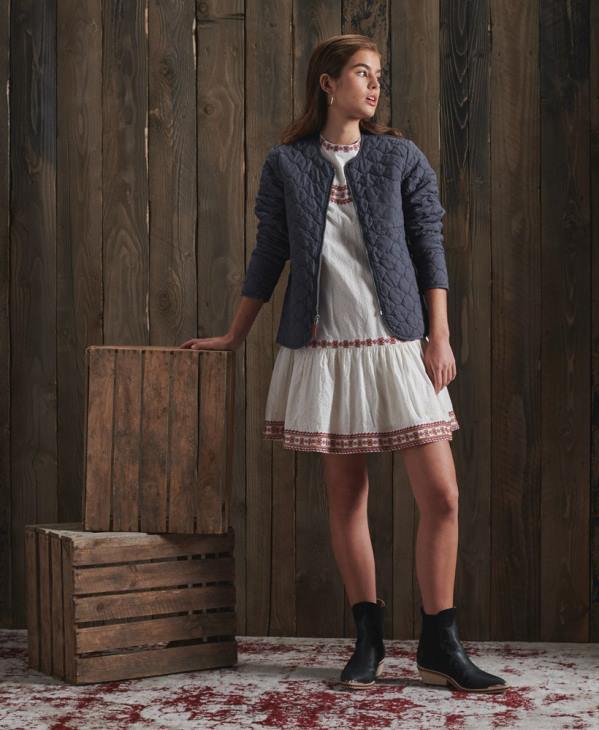 Superdry femmes veste de doublure sèche en édition limitée D64Z5529 vêtements marine