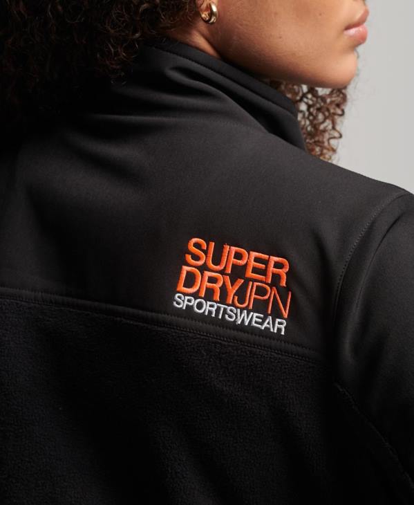 Superdry femmes veste de randonnée hybride code D64Z3615 vêtements noir