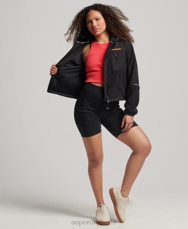 Superdry femmes veste de randonnée hybride code D64Z3615 vêtements noir