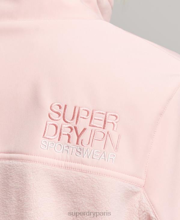 Superdry femmes veste de randonnée hybride code D64Z3617 vêtements rose