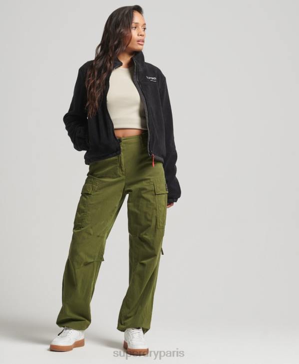 Superdry femmes veste de randonnée polaire D64Z3782 vêtements noir