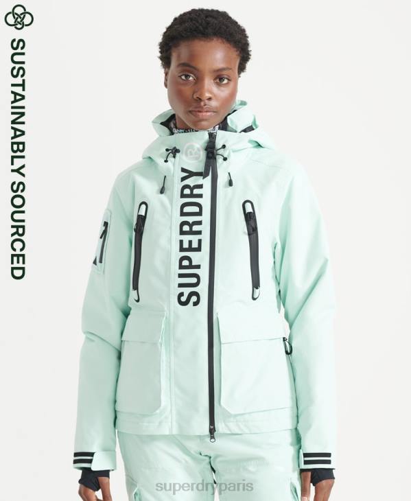 Superdry femmes veste de sauvetage ultime D64Z5459 vêtements bleu clair