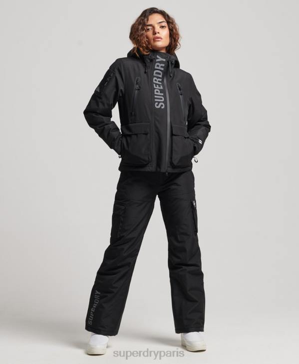 Superdry femmes veste de sauvetage ultime D64Z6541 vêtements noir