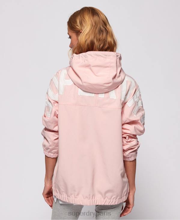Superdry femmes veste de survêtement color block D64Z3861 vêtements rose