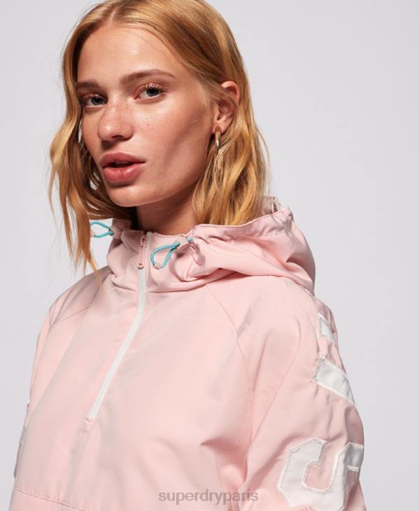 Superdry femmes veste de survêtement color block D64Z3861 vêtements rose