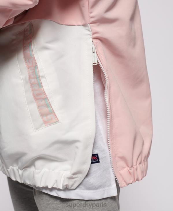 Superdry femmes veste de survêtement color block D64Z3861 vêtements rose