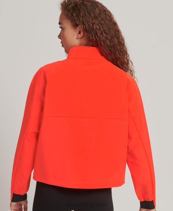 Superdry femmes veste de survêtement technique softshell D64Z3703 vêtements corail