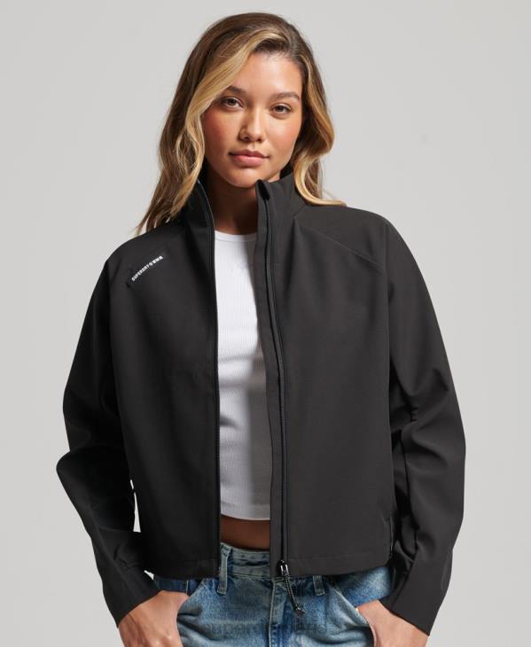 Superdry femmes veste de survêtement technique softshell D64Z5426 vêtements noir